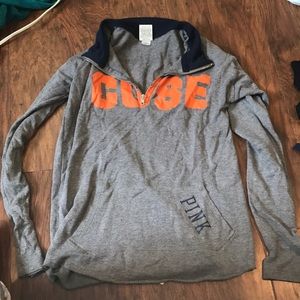 Quarter zip grey sweatshirt